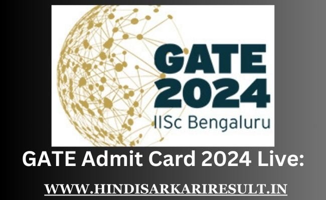 GATE Admit Card 2024 Live: Gate exam admit card released, download from here